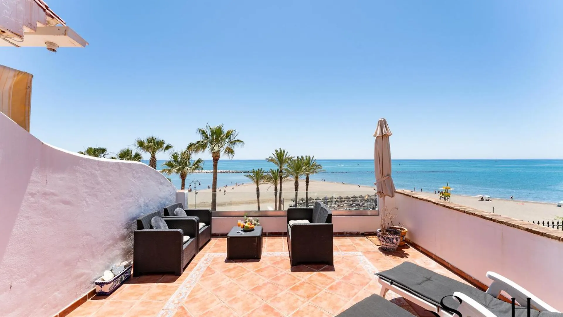 Living On The Beach , First Line + Big Terrace Best Views Benalmadena 0*,